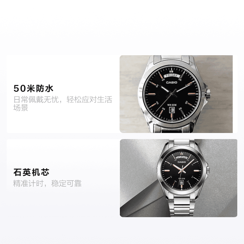 Часы CASIO DRESS MTP-1370D-1A2 - изображение 2