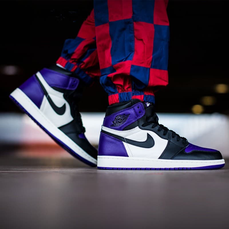 Кроссовки для баскетбола Jordan Air Jordan 1 Retro High Court Purple GS - изображение 4