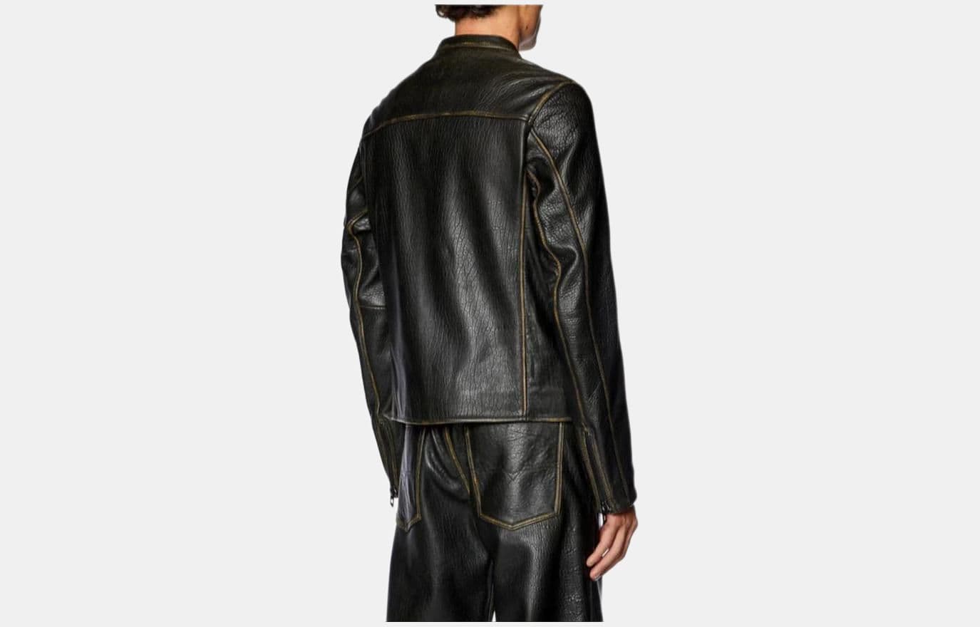 Куртка DIESEL OVAL D LOGO Brown Jacket - изображение 5
