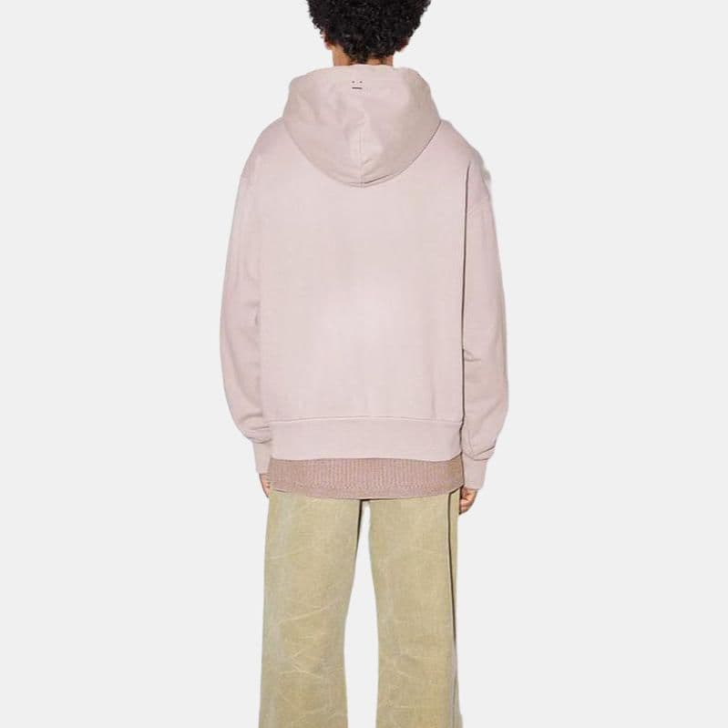 Худи Acne Studios Face Hoodie Grey Pink - изображение 3