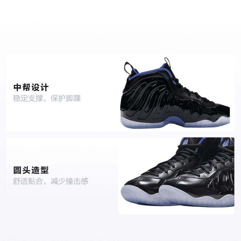 Кроссовки для баскетбола Nike Foamposite One Air Space Jam GS - изображение 2