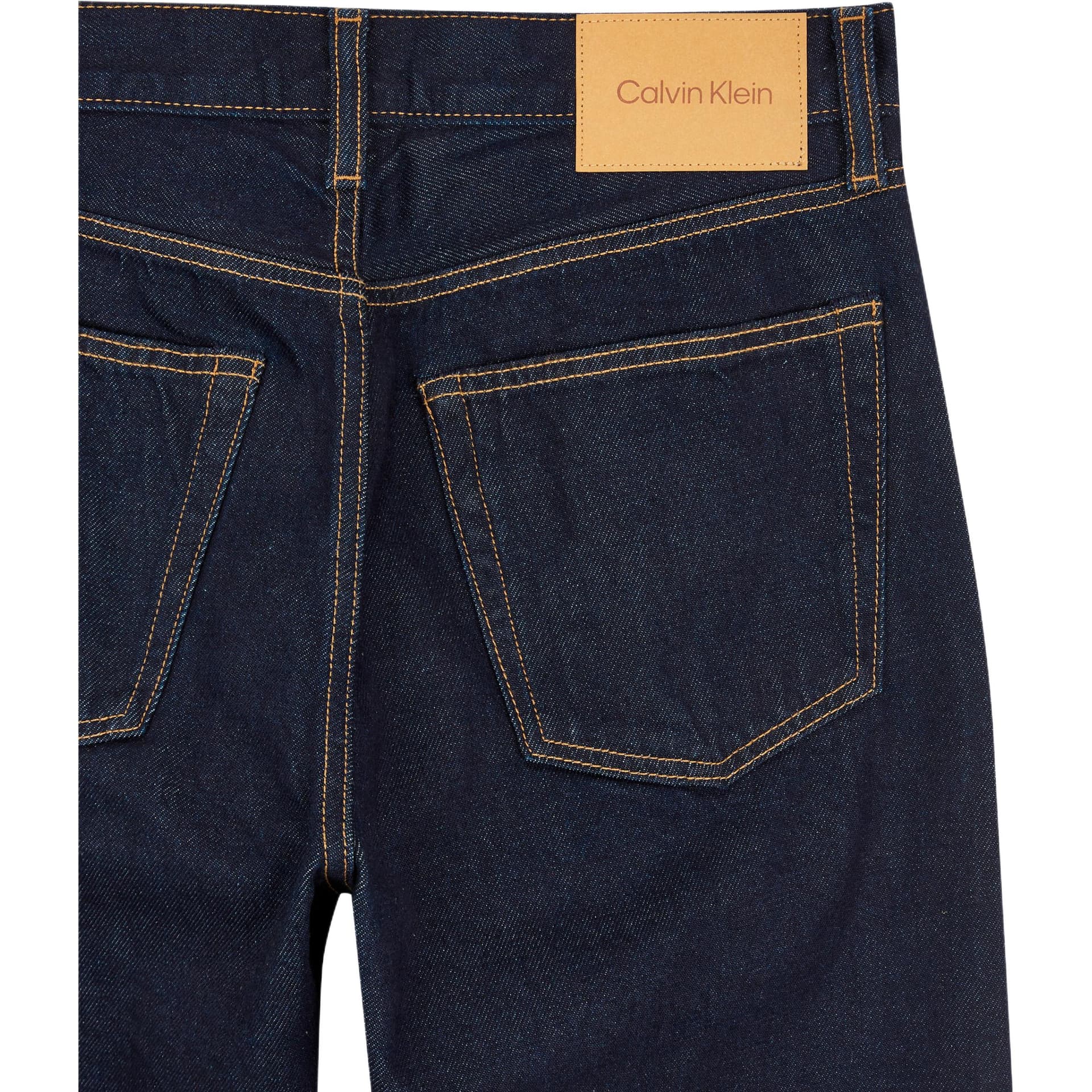 Штаны Calvin Klein Jeans Straight Leg Denim Deep Blue — фото 6
