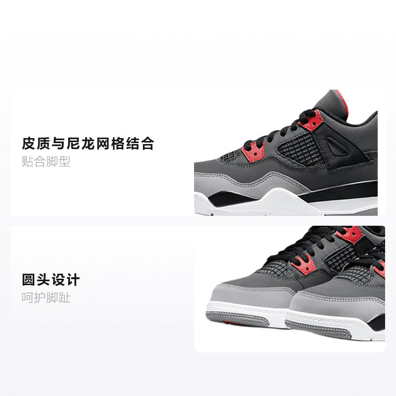 Кроссовки для баскетбола Jordan Air Jordan 4 retro - изображение 2