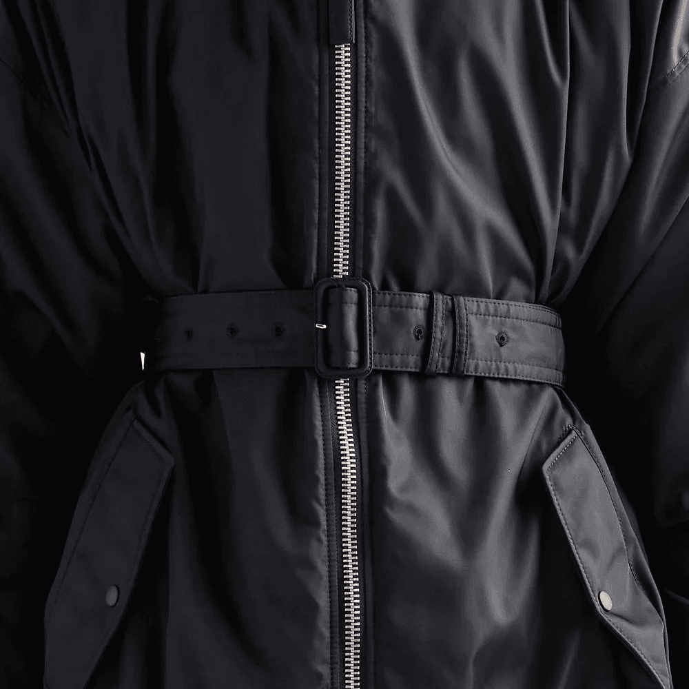 Куртка Prada FW22 Belted Jacket Black - изображение 5