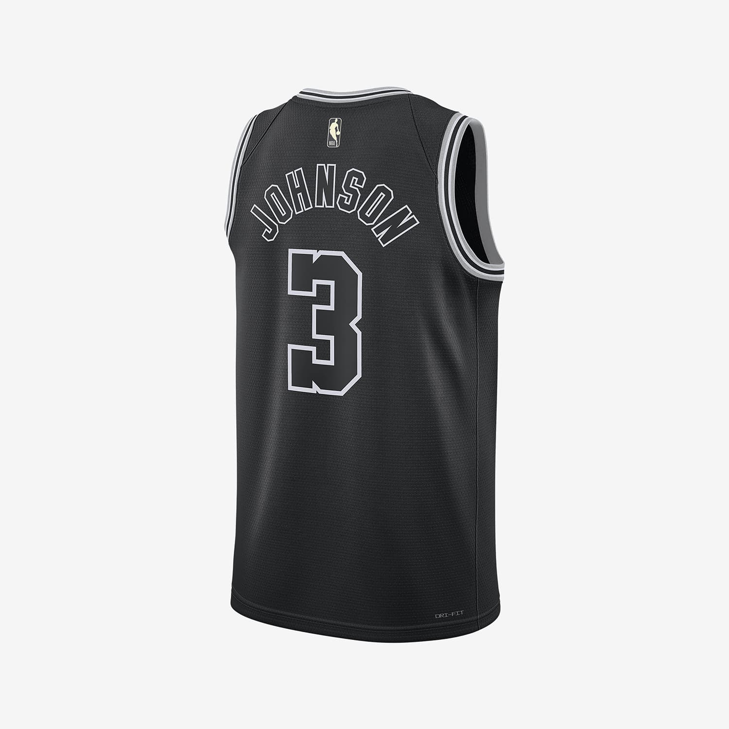 Баскетбольная майка Nike NBA San Antonio Spurs Keldon Johnson 3 Jersey Black - изображение 2