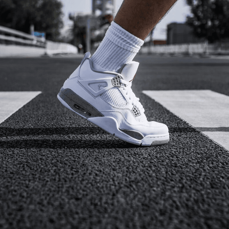 Кроссовки для баскетбола Jordan Air Jordan 4 Retro "Tech White" GS - изображение 4