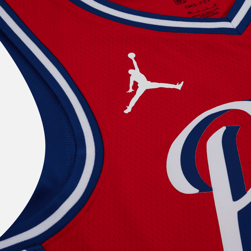 Баскетбольная майка Jordan Dri-FIT NBA Fan Edition Philadelphia 76ers Harden Jersey Red - изображение 6