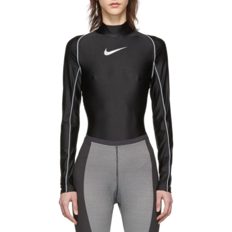 Кофта Nike x AMBUSH Long Sleeve Bodysuit Black - изображение 2