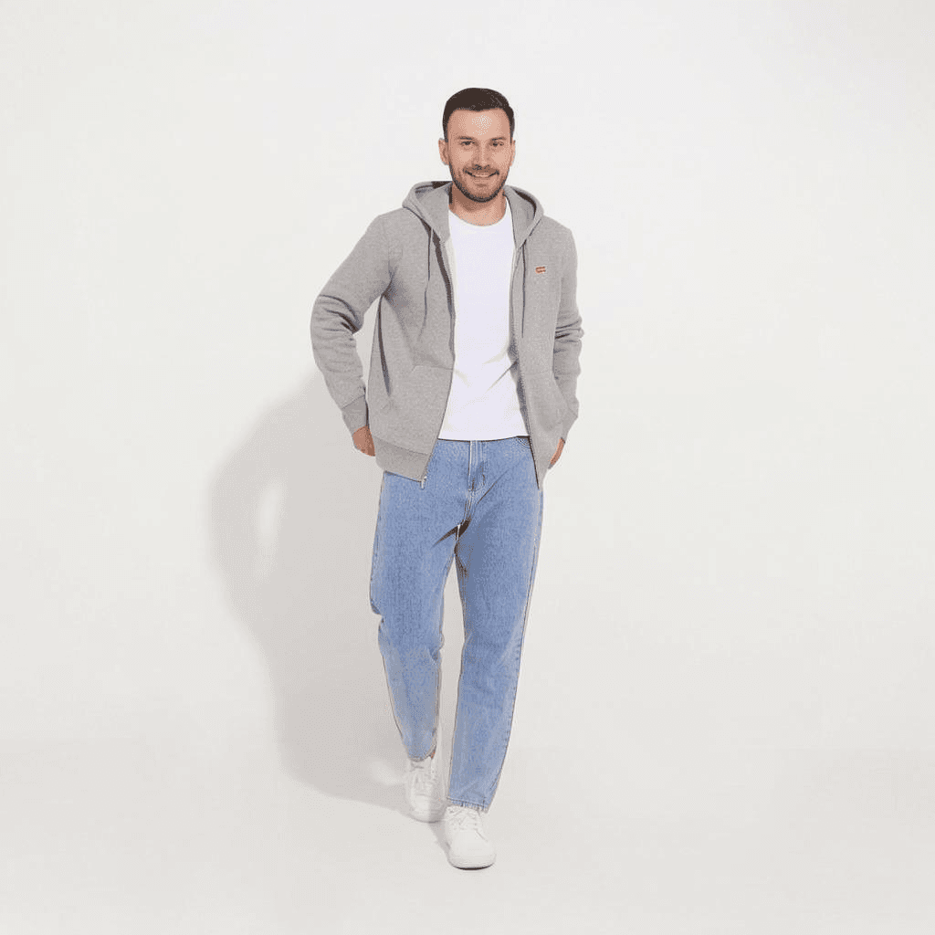 Худи Levis FW23 Hoodie Grey - изображение 5