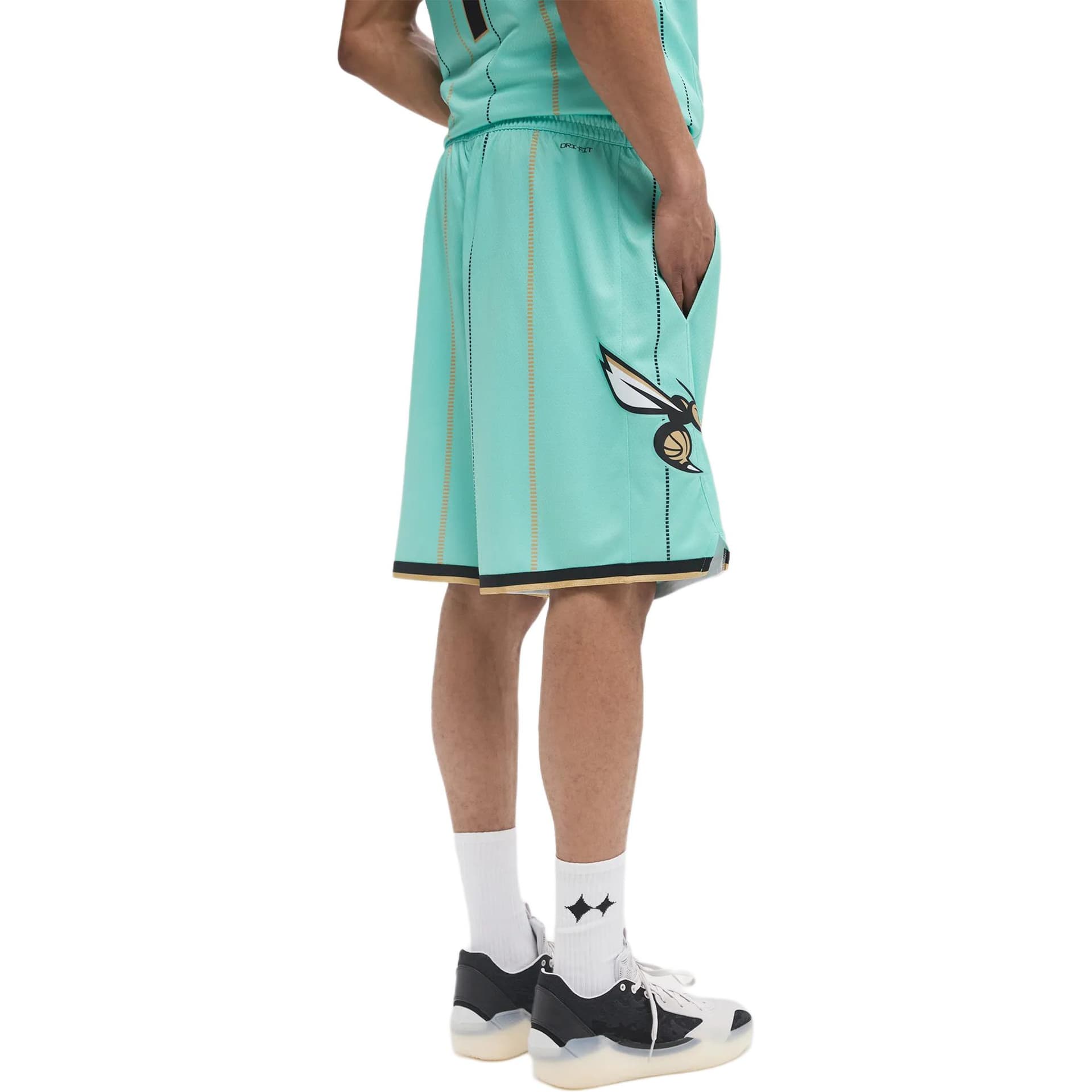 Баскетбольные шорты Jordan x NBA Charlotte Hornets Mint Green - изображение 4