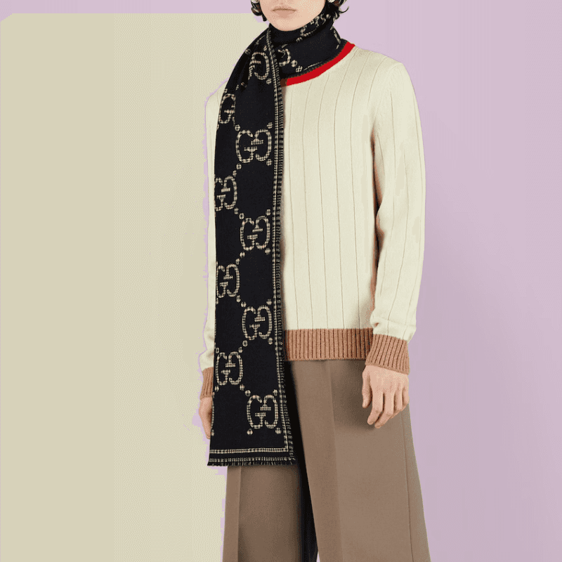 Шарф Gucci Classic GG Scarf - изображение 4