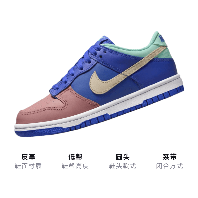Кроссовки Nike Dunk Low Salmon Toe GS - изображение 3