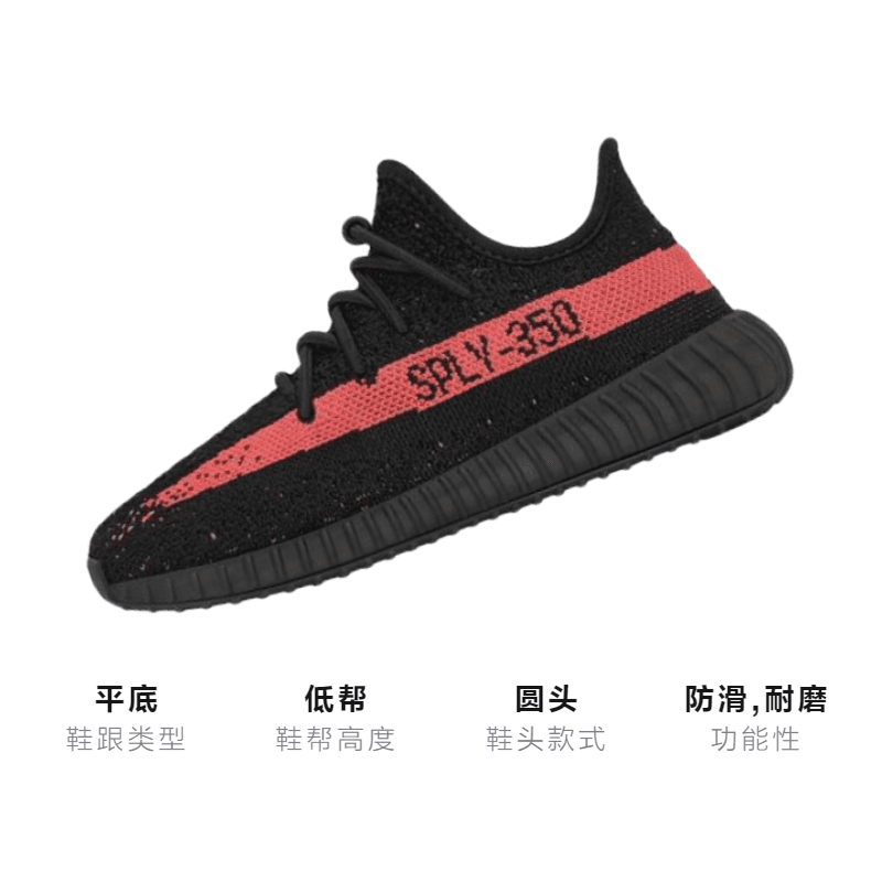 Кроссовки adidas originals Yeezy Boost 350 V2 "Core Black Red" - изображение 3