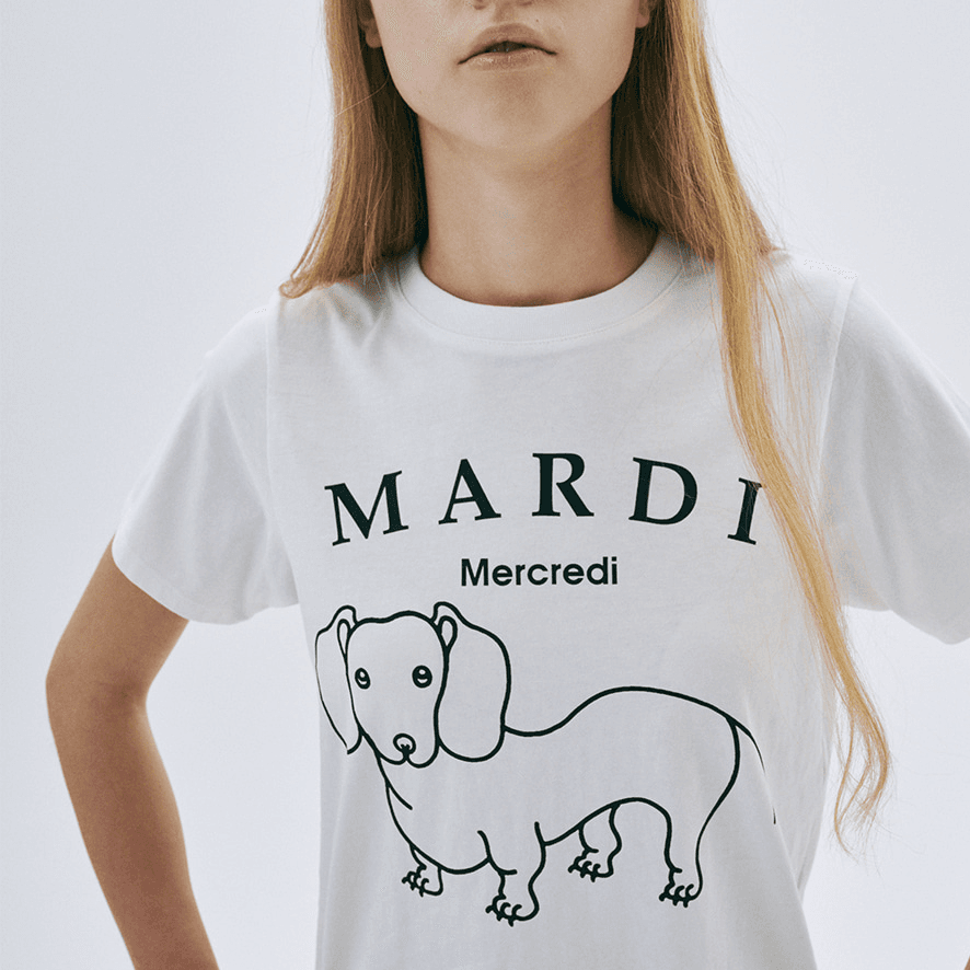 Футболка MARDI MERCREDI Мальтезе T-рубашка женская корейский стиль - изображение 5