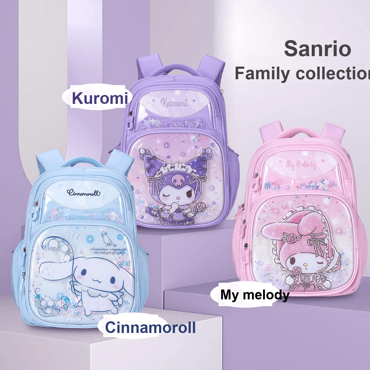 Рюкзак Sanrio Полиэстер Рюкзак Женский Многоцветный - изображение 3