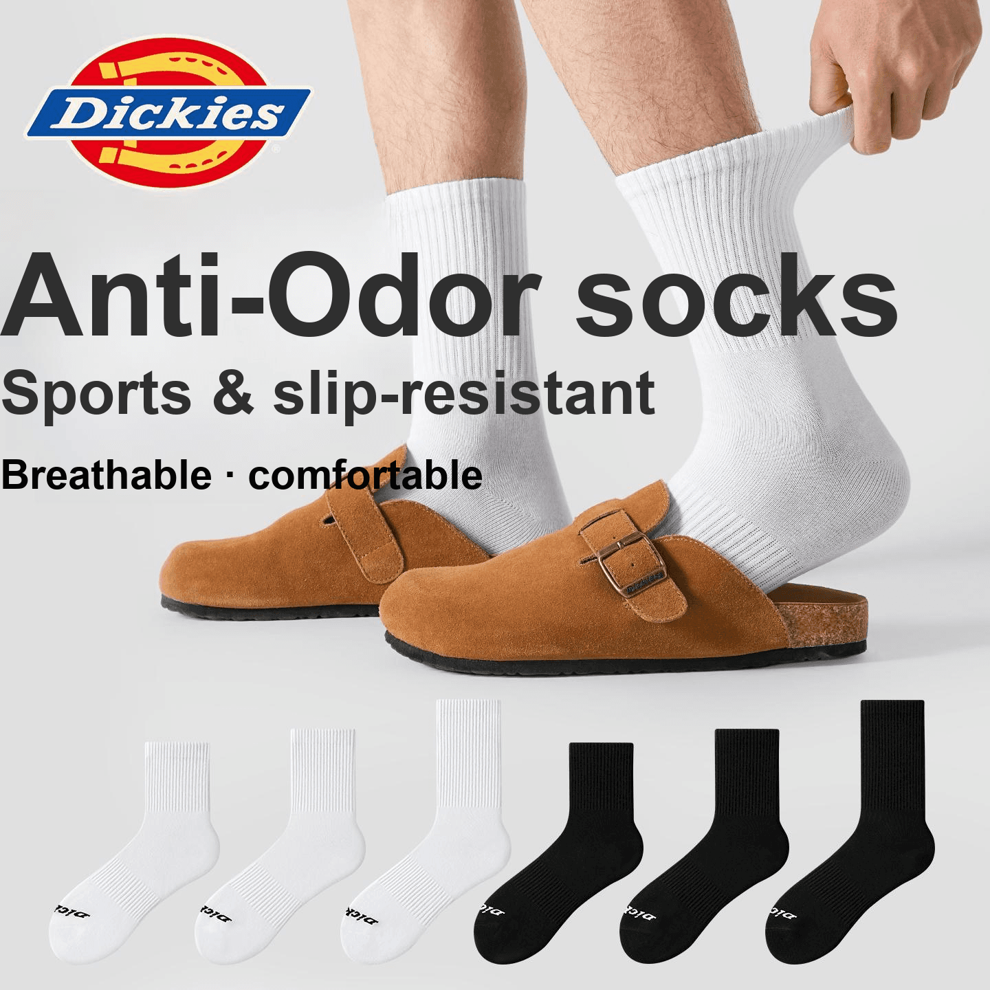 Носки Dickies Носки до колена Унисекс Сумка для покупок 5 пар - изображение 3