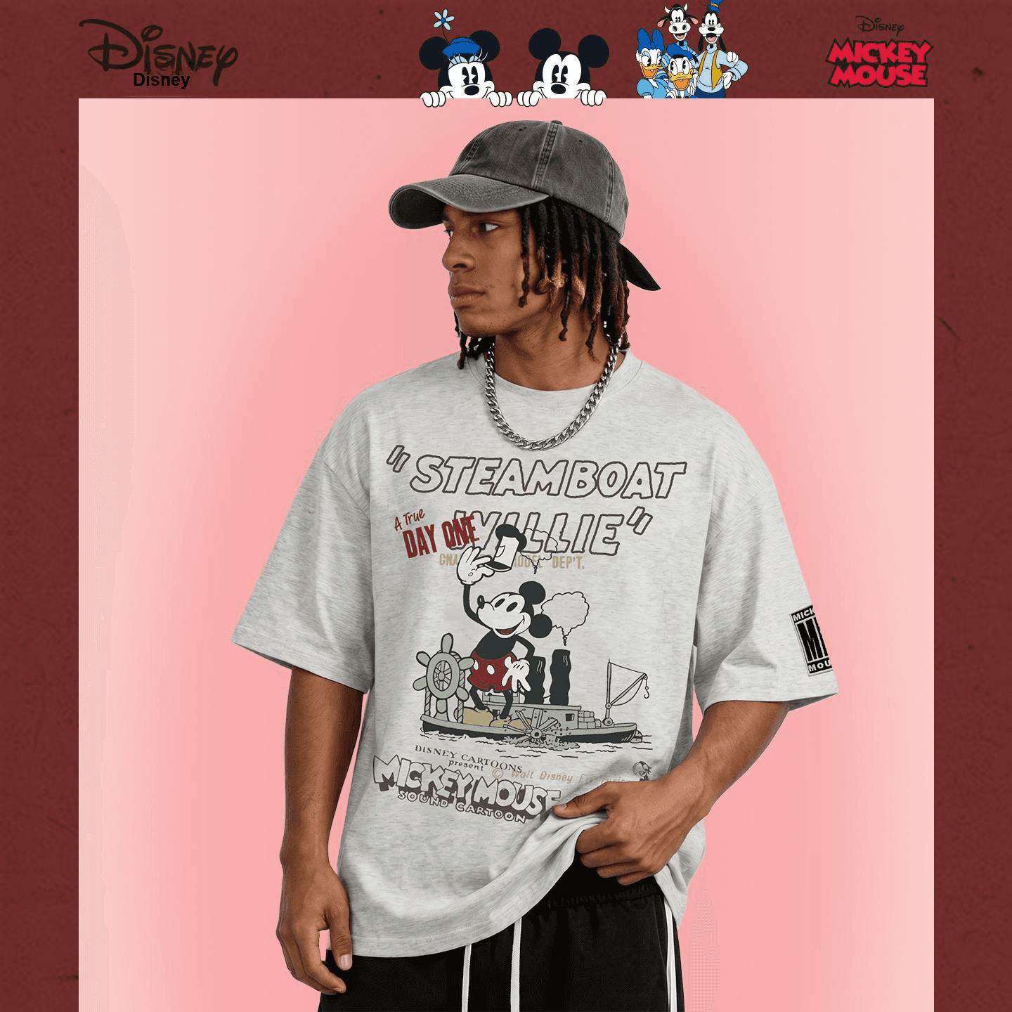 Футболка Disney Mickey SERIES Футболки с короткими рукавами Мужской Gift Box Set - изображение 3
