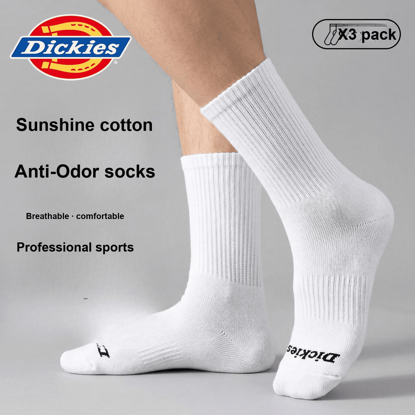 Носки Dickies Носки Crew Унисекс Сумка для покупок 5 пар - изображение 5