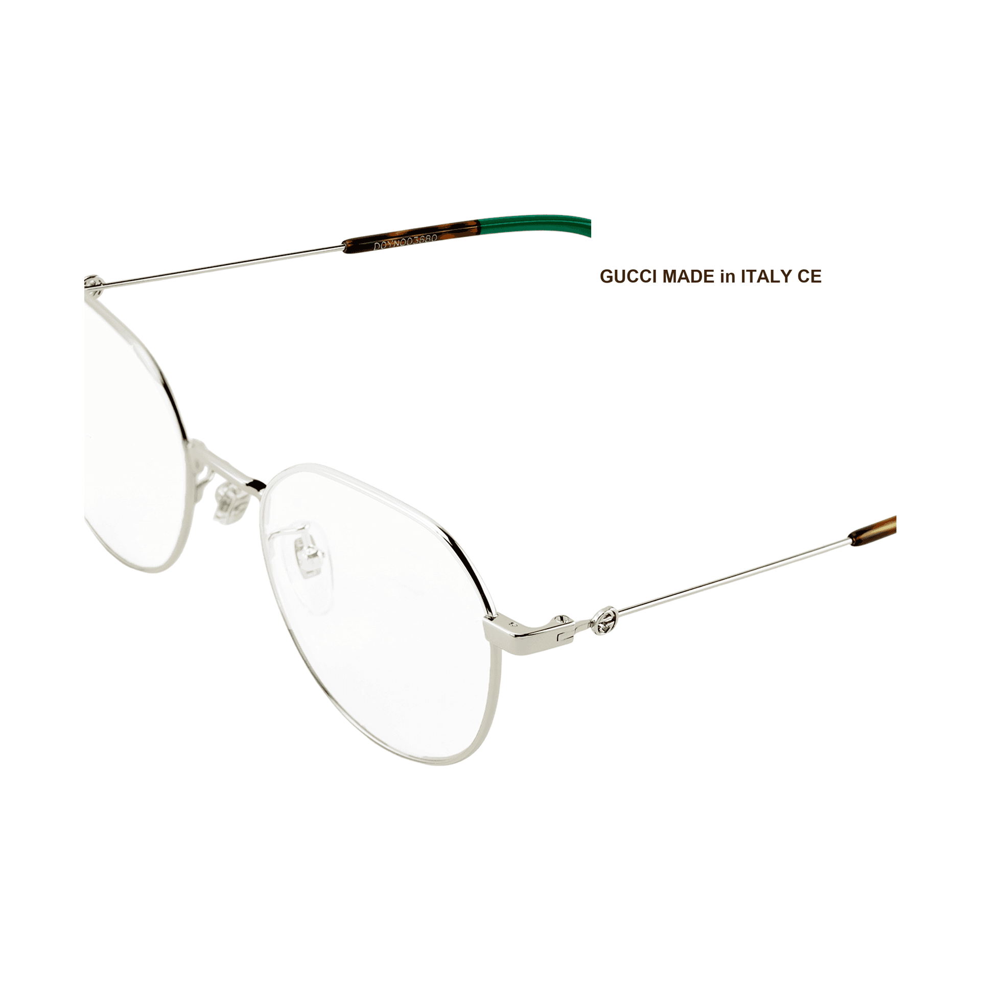 Оправа GUCCI Retro Round Metal Optical Frame Silver - изображение 5
