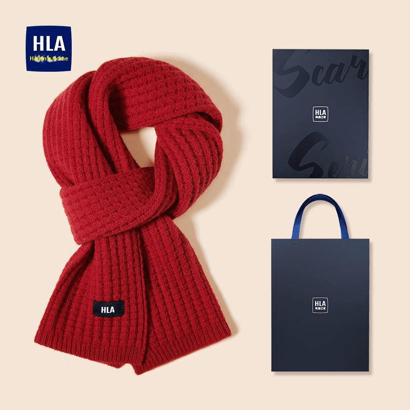 Шарф Шарфы из овечьей шерсти HLA Knit Унисекс - изображение 4