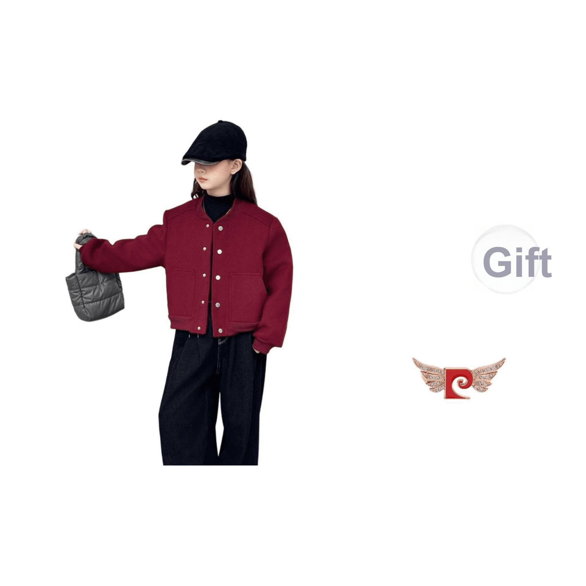 PIERRE CARDIN Двойной Sided Шерстяной Пальто Kids Топы - изображение 1