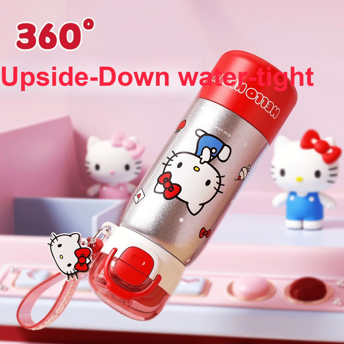 Санрио X Cruhre Chuhe Совместная модель Чистый титан THERMOS Подстаканник Высококачественная Чашка для воды - изображение 6
