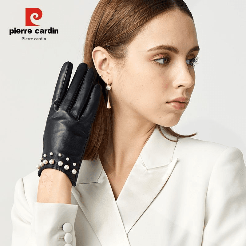 PIERRE CARDIN Овчина Пальцевые Женские Черный - изображение 5