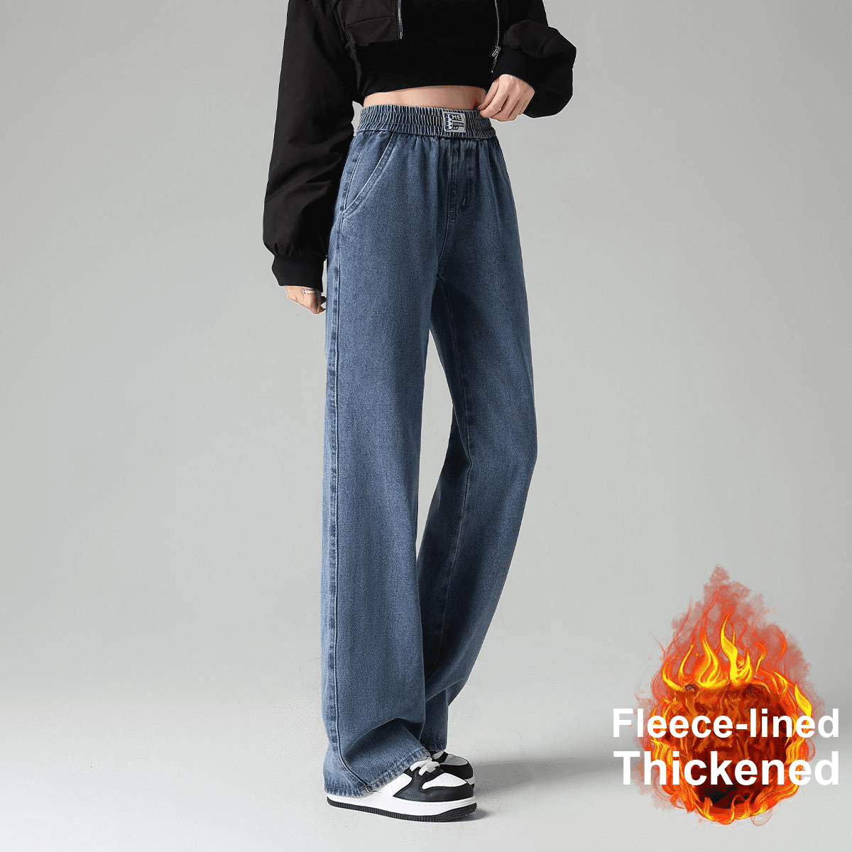 Джинсы Tonlion Medium Blue Women's Jeans Тонлион Средне-синие Женские Джинсы - изображение 4