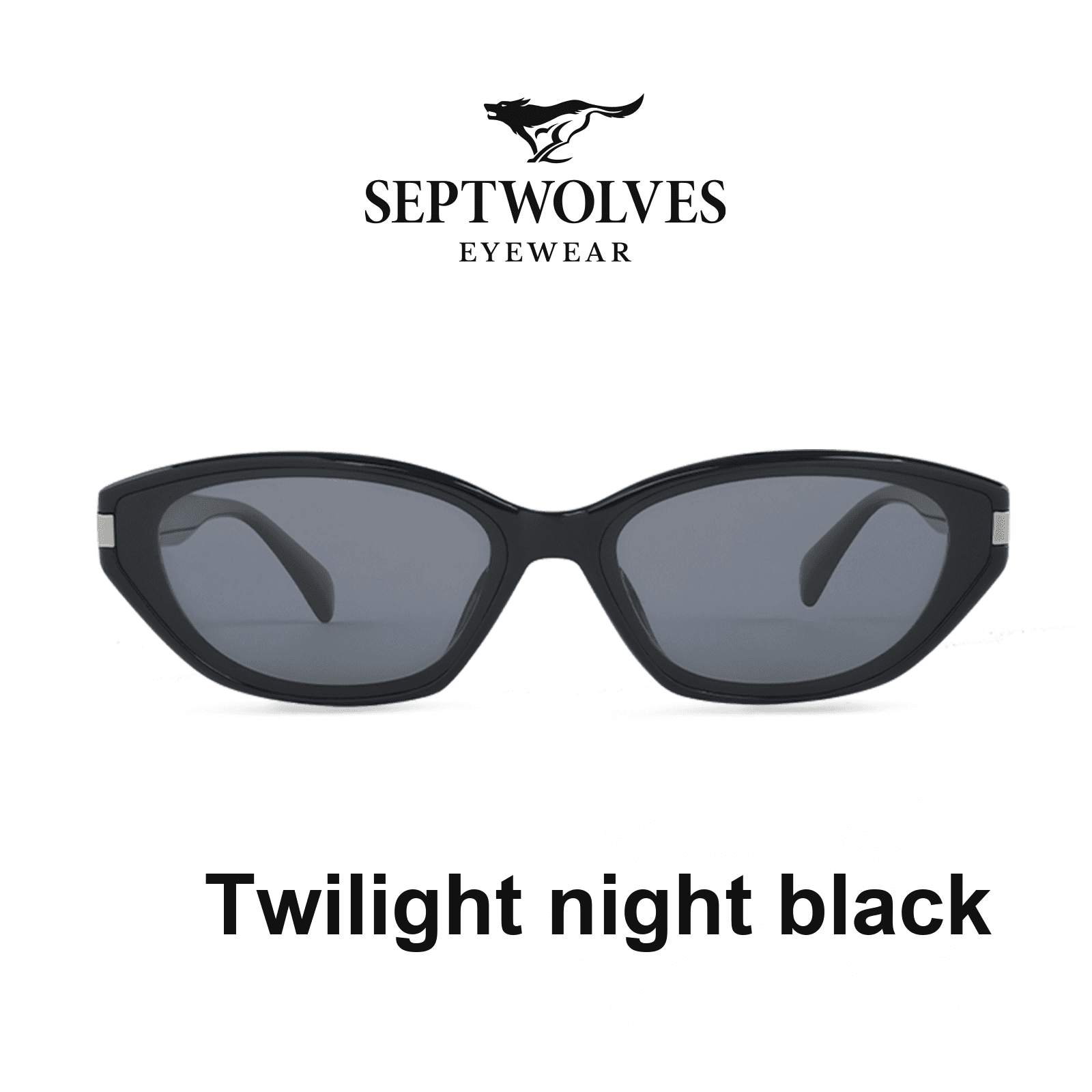Солнцезащитные очки SEPTWOLVES Солнцезащитные очки с узором "Кошачий глаз" Мужские - изображение 2