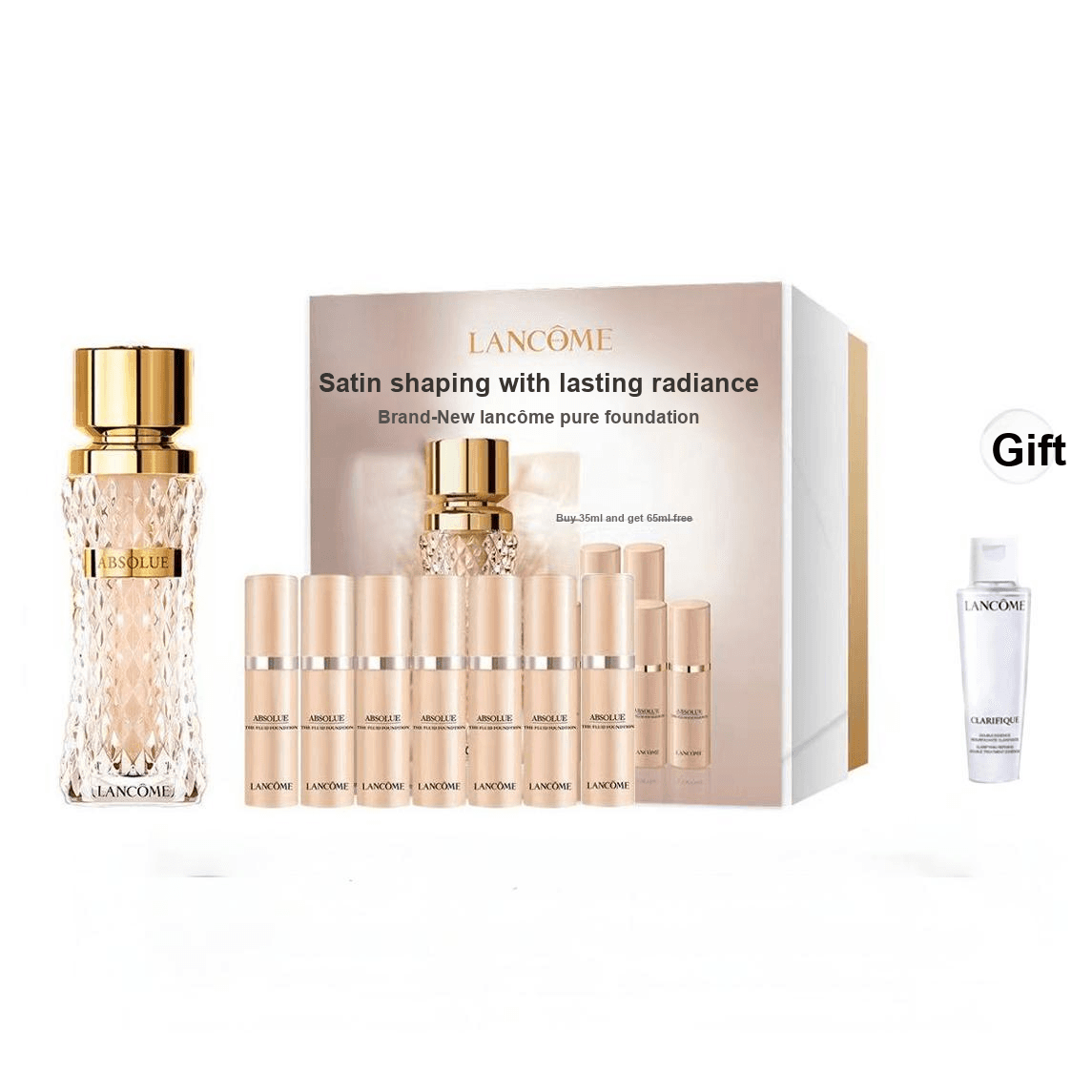 LANCOME Новая версия Pure Тональная основа Жидкость Light Rhythm Подарочный набор - изображение 5