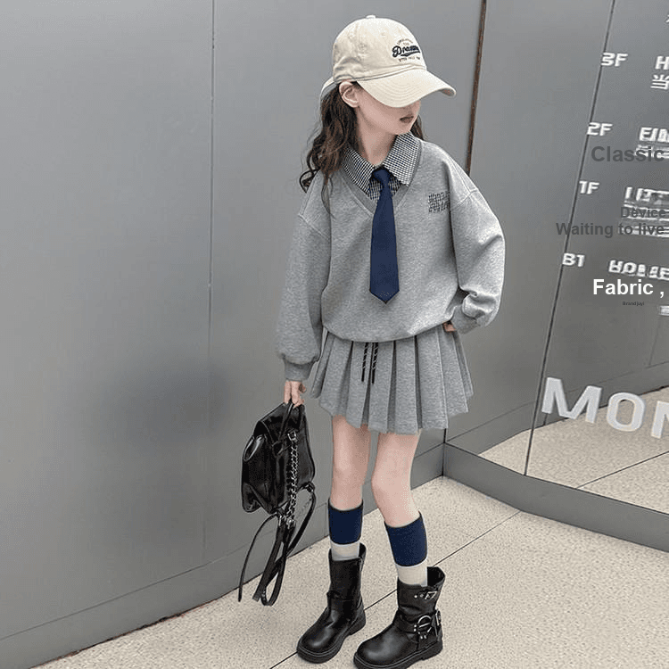 PIERRE CARDIN Серый Kids Комплекты с юбкой - изображение 2