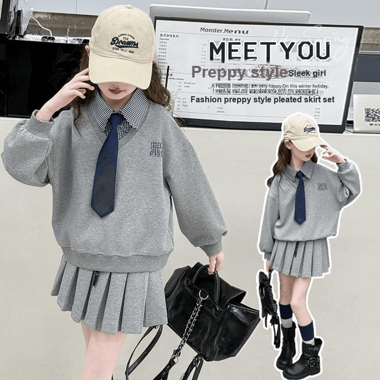 PIERRE CARDIN Серый Kids Комплекты с юбкой - изображение 4