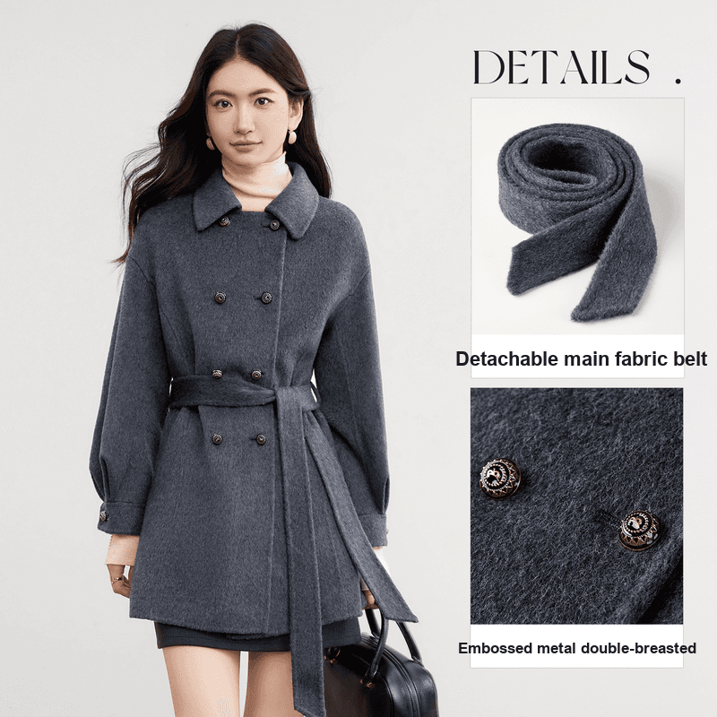 SENTUBILA Dark Gray Women's Coat SENTUBILA Темно-серый женский пальто - изображение 6