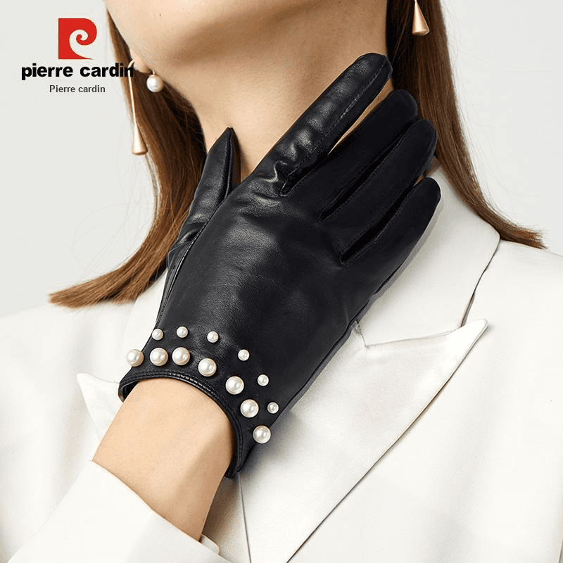 PIERRE CARDIN Овчина Пальцевые Женские Черный - изображение 4