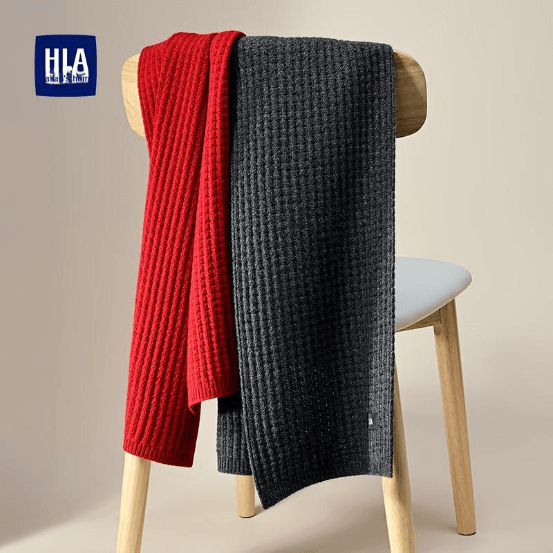 Шарф Шарфы из овечьей шерсти HLA Knit Унисекс - изображение 2