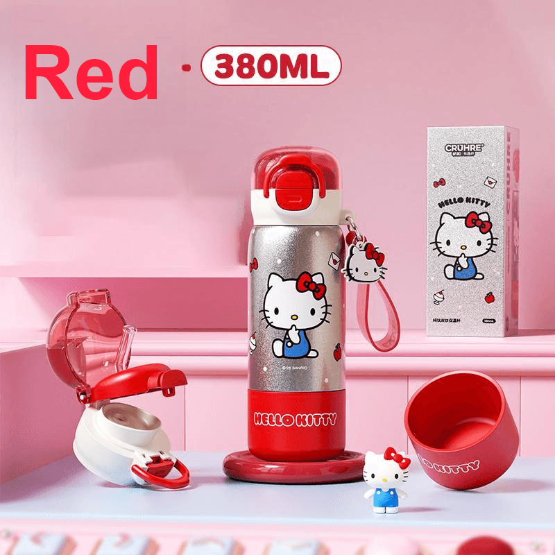Санрио X Cruhre Chuhe Совместная модель Чистый титан THERMOS Подстаканник Высококачественная Чашка для воды - изображение 5