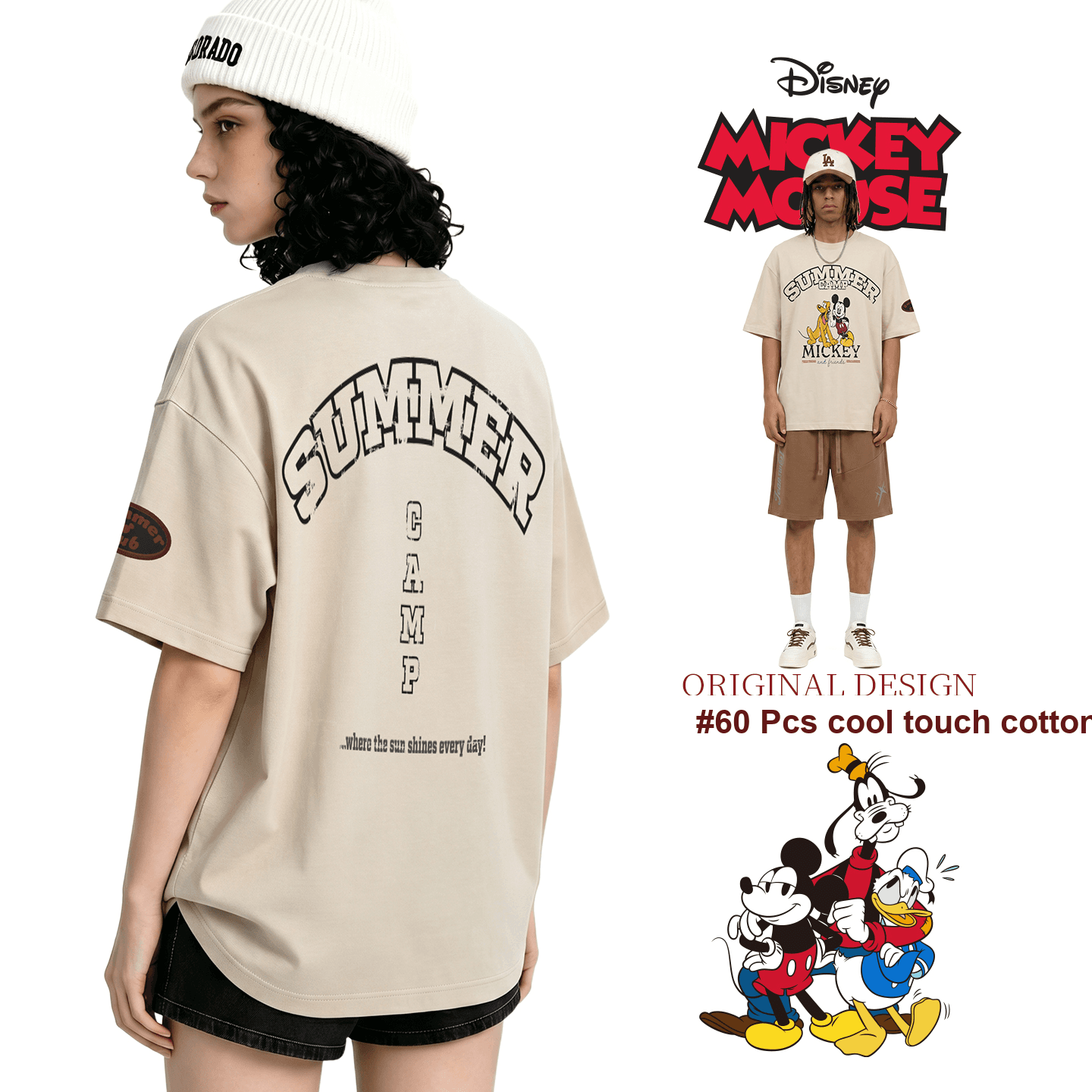 Футболка DISNEY MICKEY MOUSE Короткий рукав T-рубашка Унисекс Набор в подарочной коробке - изображение 4