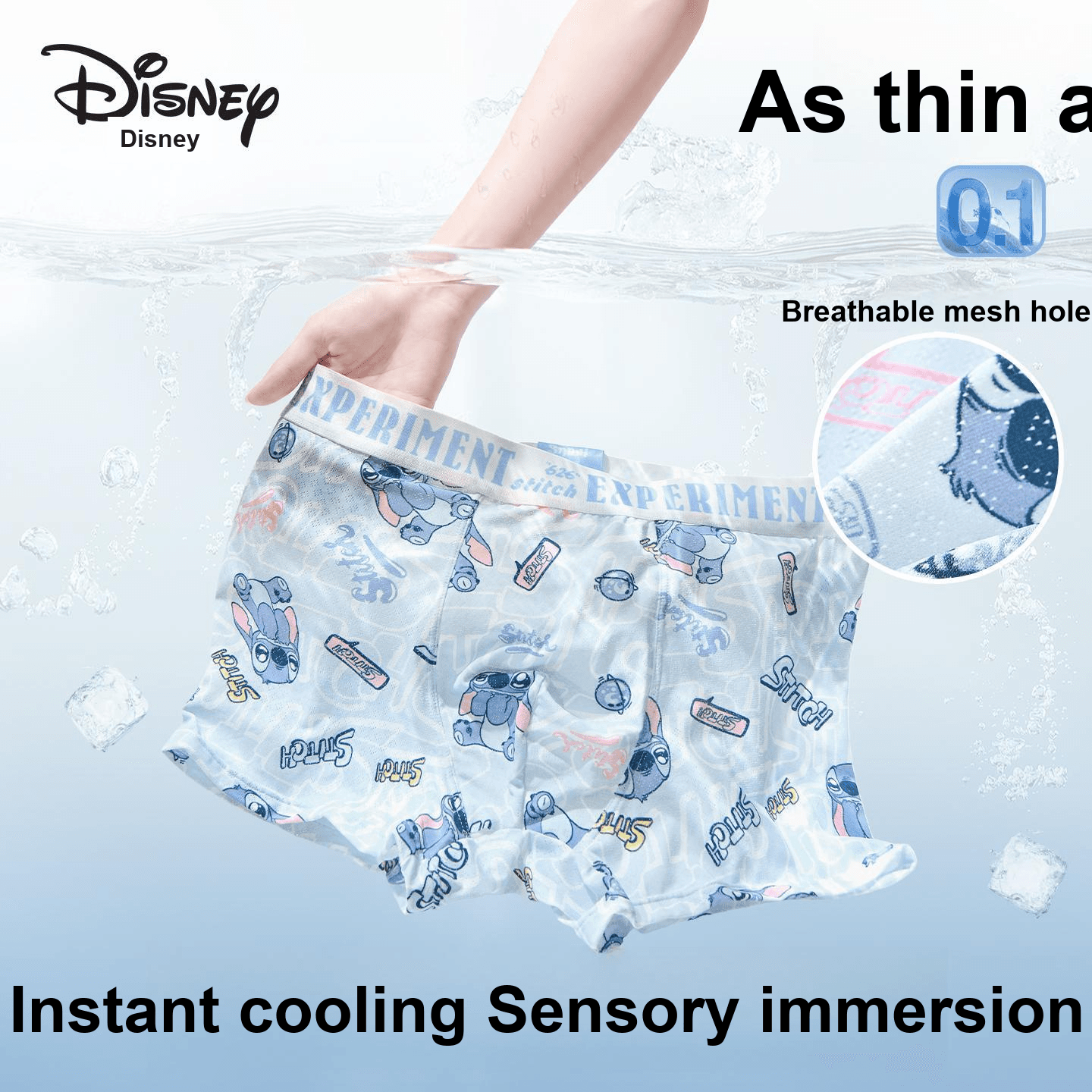 Трусы Disney Stitch Collection DSN054# Стич Сумка для покупок Подарочный набор 3 шт Мужские Боксеры - изображение 2