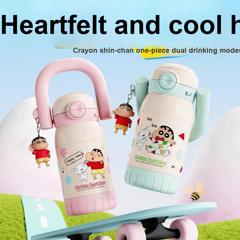 Crayon Shinchan Кукла с объемной конструкцией Dual Прохлада Ледяной Мастер Сохраняет тепло Термокружки 680 мл - изображение 4