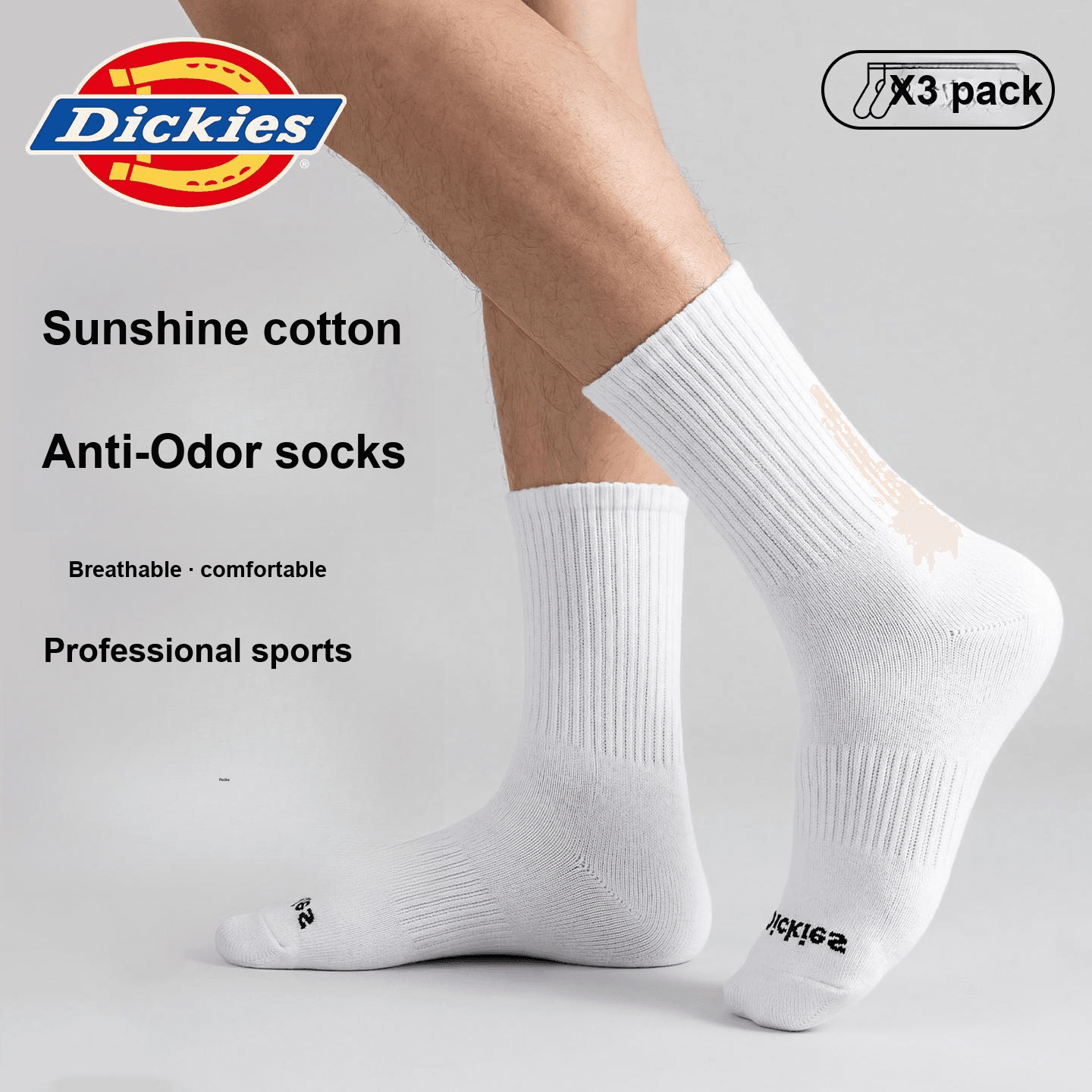Носки Dickies Носки Crew Унисекс Сумка для покупок 5 пар - изображение 4