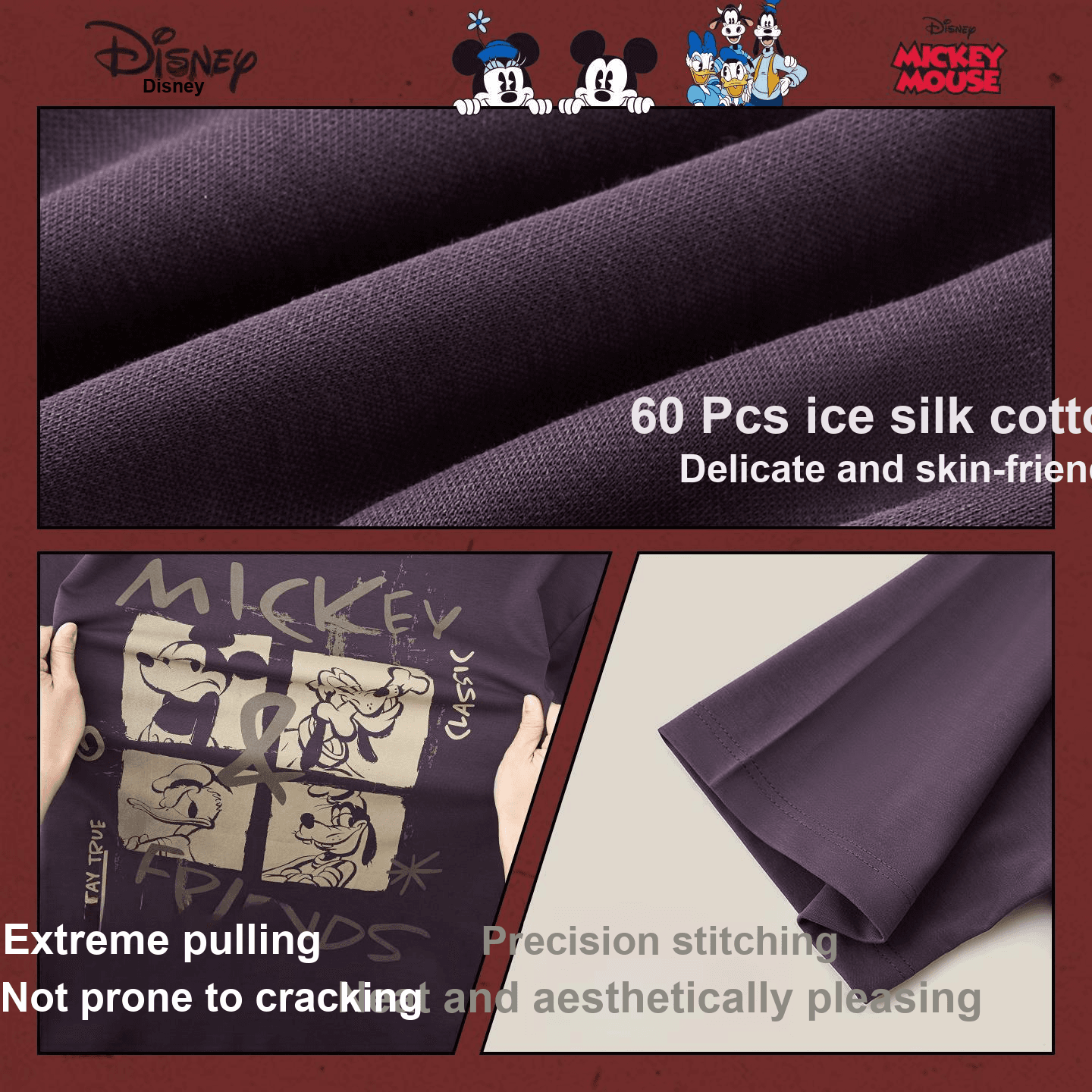Футболка Disney Mickey Mouse Стич T-рубашка унисекс - изображение 4