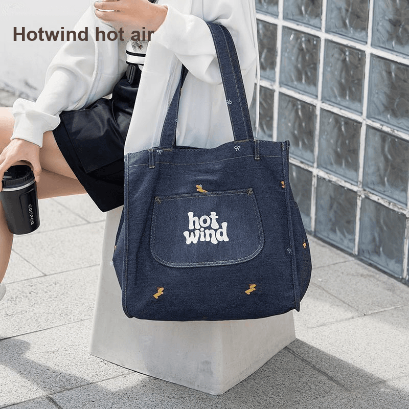 Мини-сумка Hotwind Сумка через плечо Джинсовый синий Женская - изображение 6