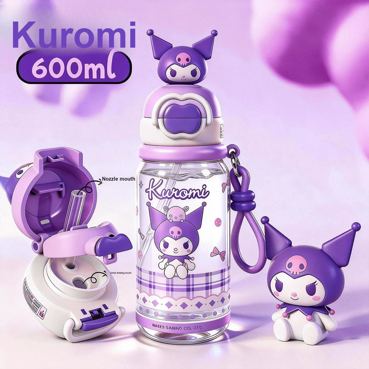Sanrio Tritan Материал Прочный Пластик Чашка для воды 600 мл - изображение 2