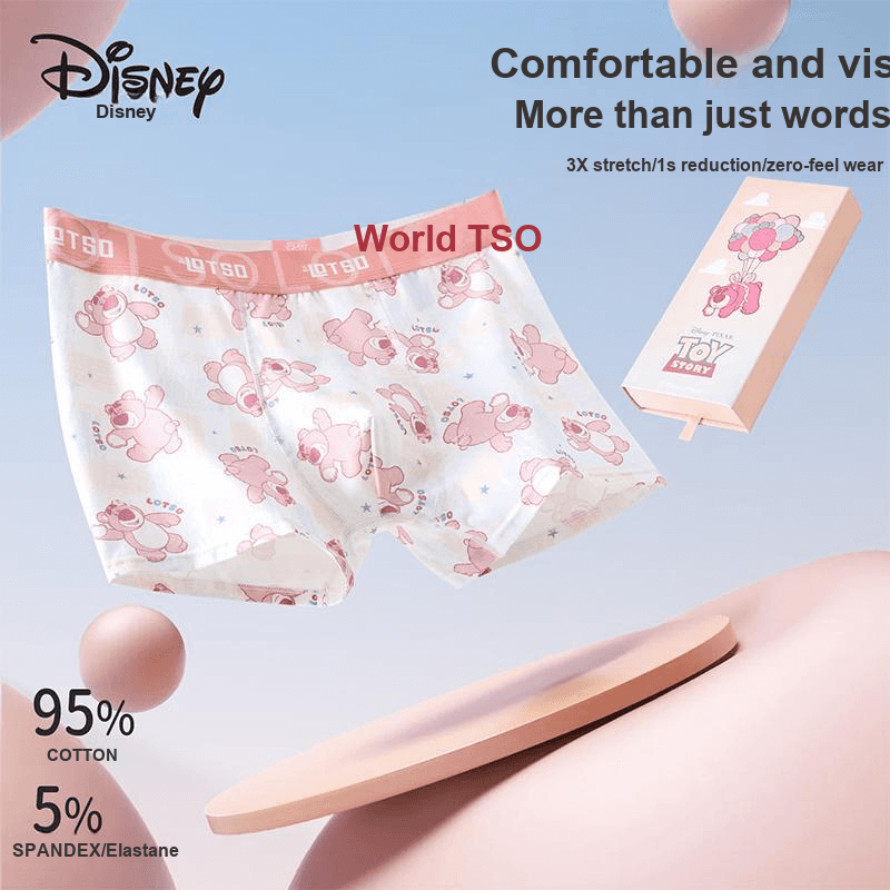 Трусы Disney DSN046# Лотсо Orange Настольный Сумка для покупок 3 шт Мужские Боксеры - изображение 3