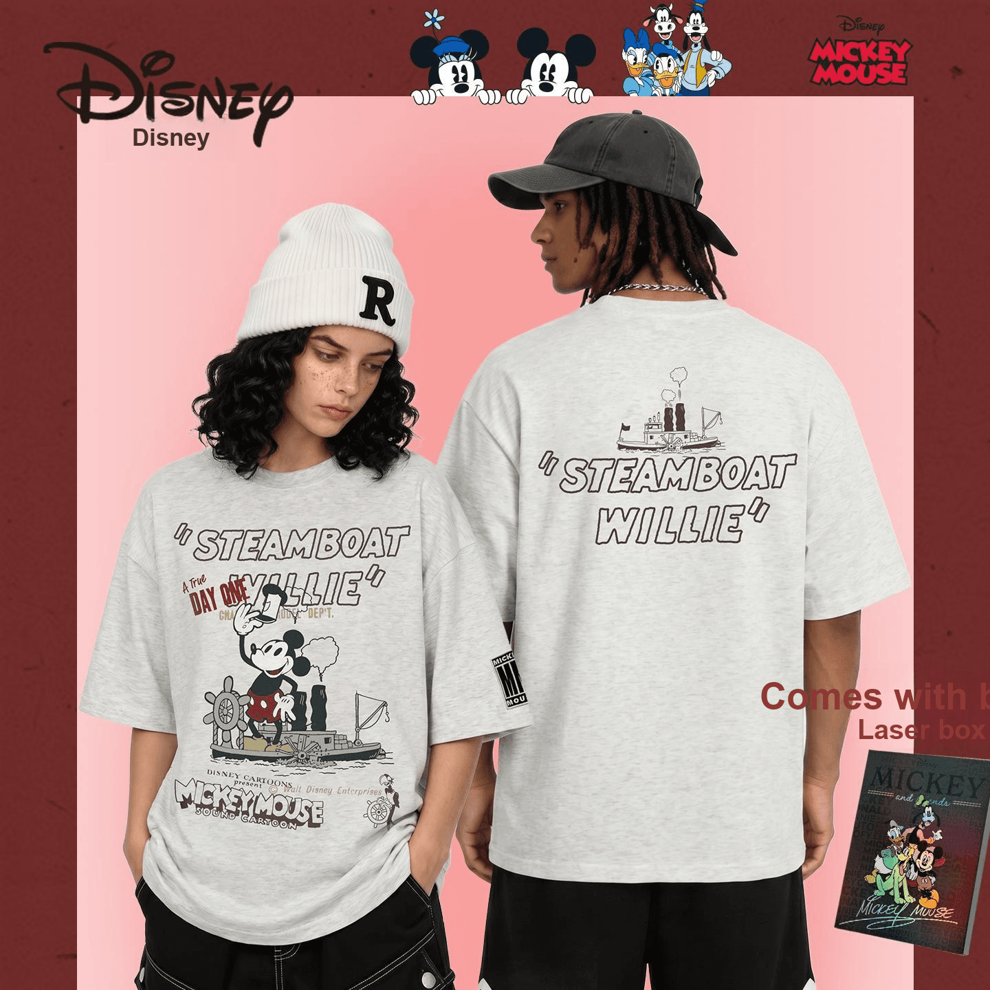 Футболка Disney Mickey SERIES Футболки с короткими рукавами Мужской Gift Box Set - изображение 2
