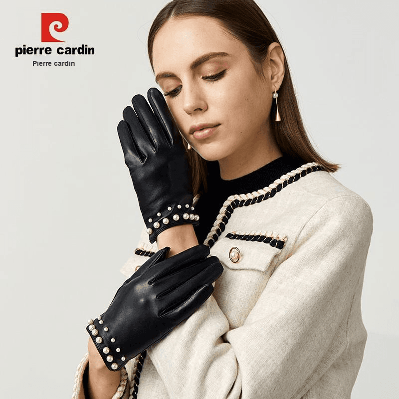 PIERRE CARDIN Овчина Пальцевые Женские Черный - изображение 6