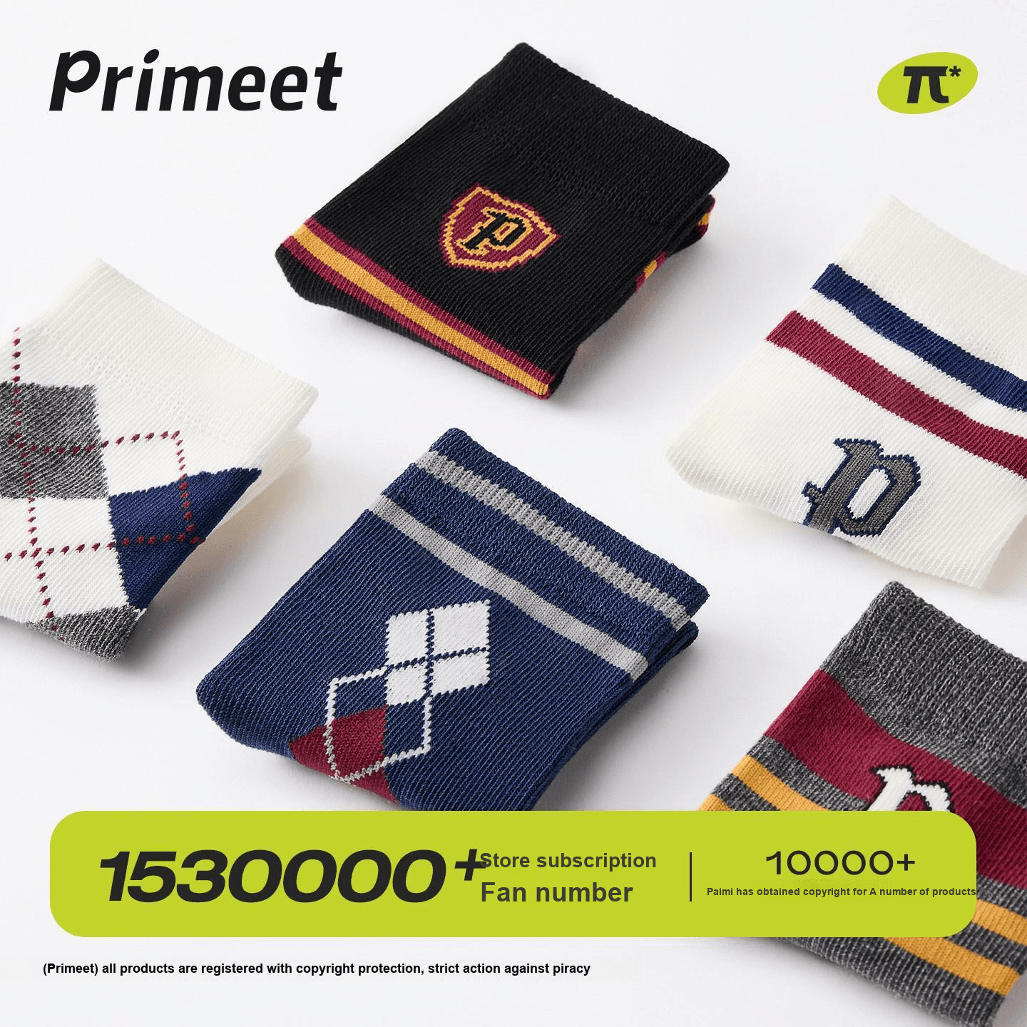 PRIMEET Преппи Клетка 5 пар Детские Носки - изображение 3