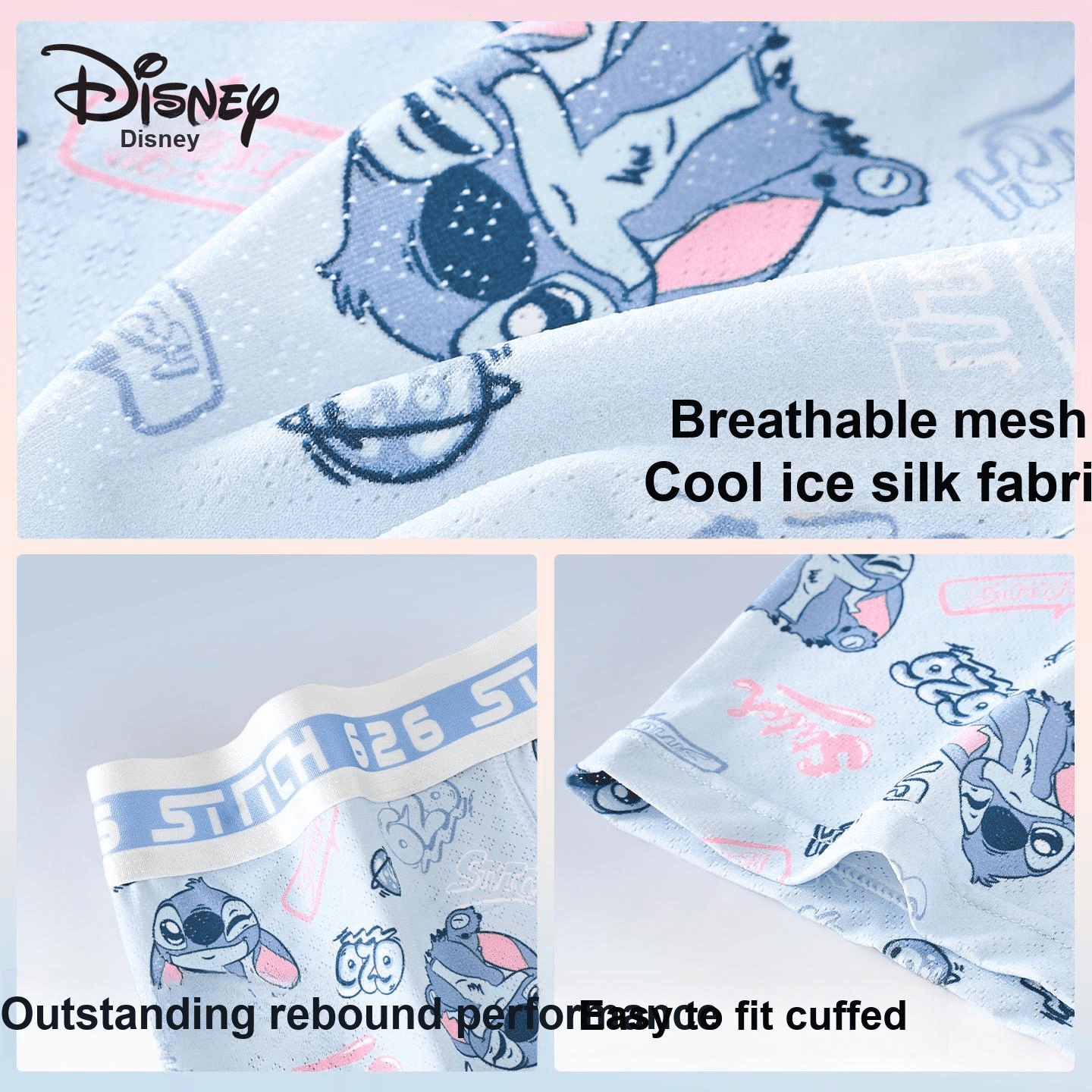Трусы Disney Stitch Collection DSN054# Стич Сумка для покупок Подарочный набор 3 шт Мужские Боксеры - изображение 6