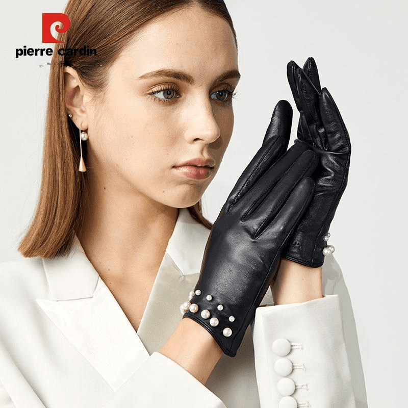 PIERRE CARDIN Овчина Пальцевые Женские Черный - изображение 2