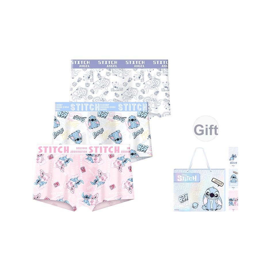 Трусы Disney Stitch Collection DSN141523# Стич Стиль Настольный Сумка для покупок 3 шт Мужские Боксеры - изображение 1